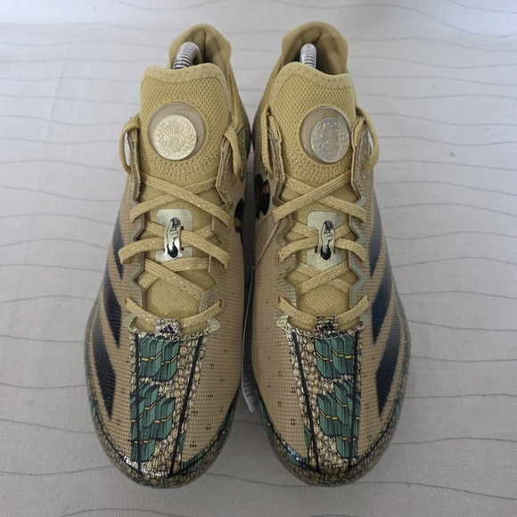 Adidas Mend Adizero Electric Scrooge McDuck Gold Football Cleats IE6557 Sz 8 NEW - Picture 3 of 13